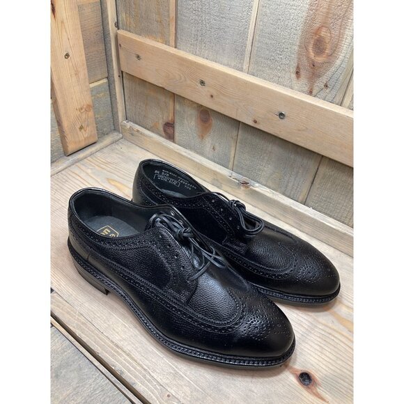 New Iron Age By Bostonian 8.5 D/B Black Wingtip Dress Safety Shoes main image 8